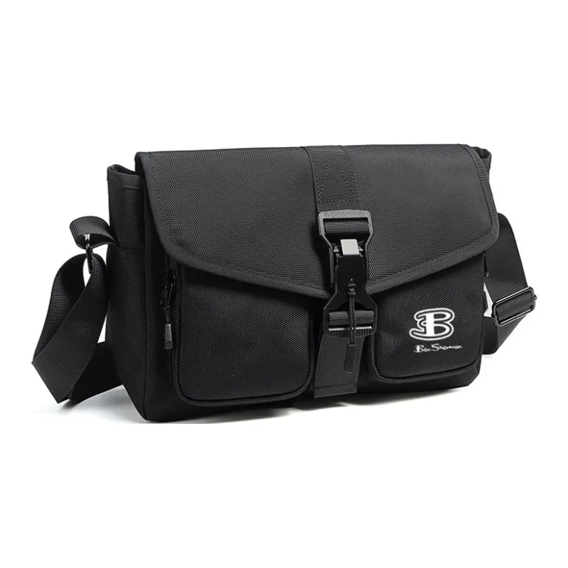 BEN SHERMAN Oxford Shoulder Bag Unisex Black-1