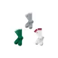 Elephant Gray+Snow Mountain White+Green Tangerine Green