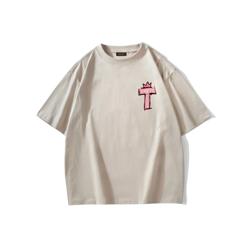 TONYKRZ T Shirt Unisex Light Beige Apricot-1