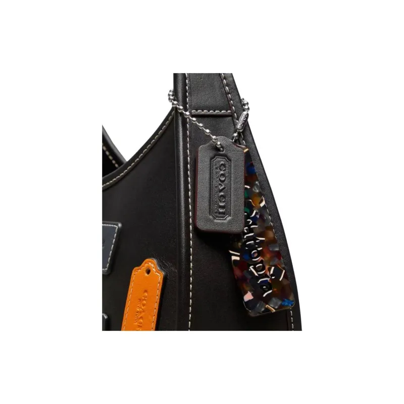 COACH Ergo Leather Handbag Tubas Women's Black-5