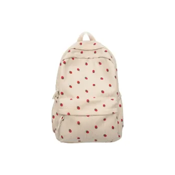 Vack Corduroy Backpack Women's Ivory/Khaki/Pink