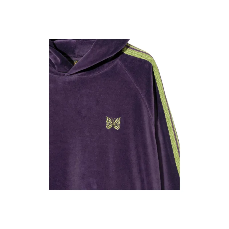 Needles Side stripe Velour Hoodie-3