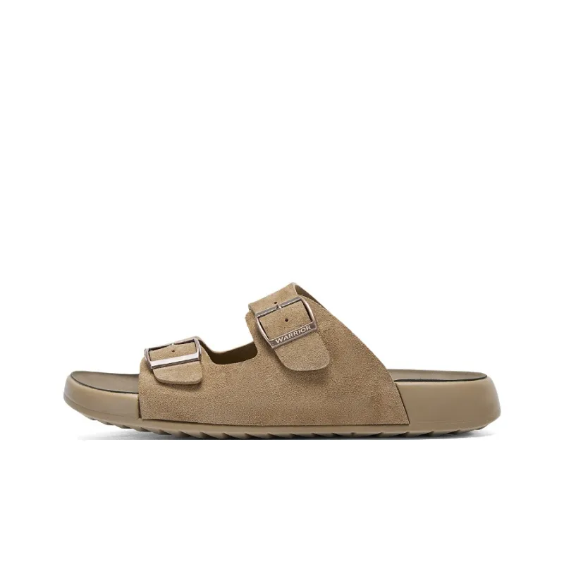 WARRIOR Slide Slippers Women's Khaki, Brown-4