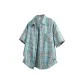 Blue Plaid (Short-Sleeved)