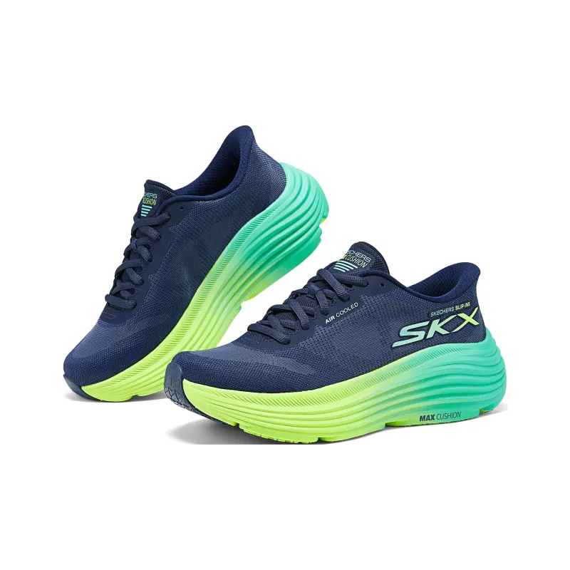 Skechers WOMEN'S GO Series Cushioning Low Top Running Shoes Women's Navy-3