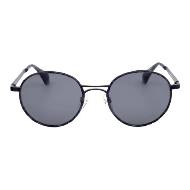 Vivienne Westwood Metal Round Sunglasses Men's Black-1