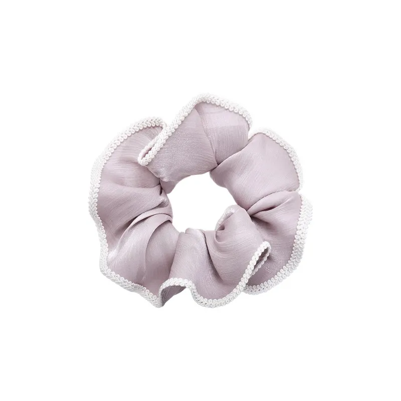 ROYALSASA Silk Chiffon Hair Tie Women's-0