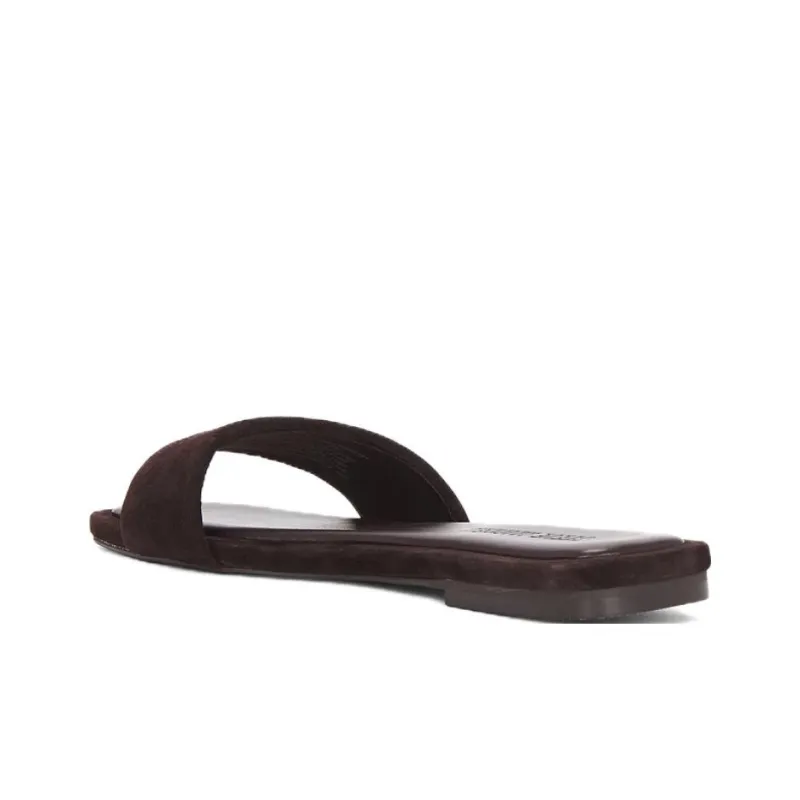 STEVE MADDEN Rubber Sole Abrasion Resistant Slide Slippers Women's Dark Brown-3