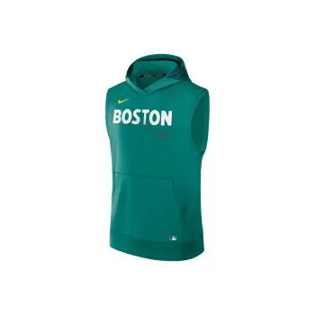 Nike Boston Red Sox Authentic Collection City Connect Men's Nike Dri FIT Mlb Sleeveless Pullover Hoodie