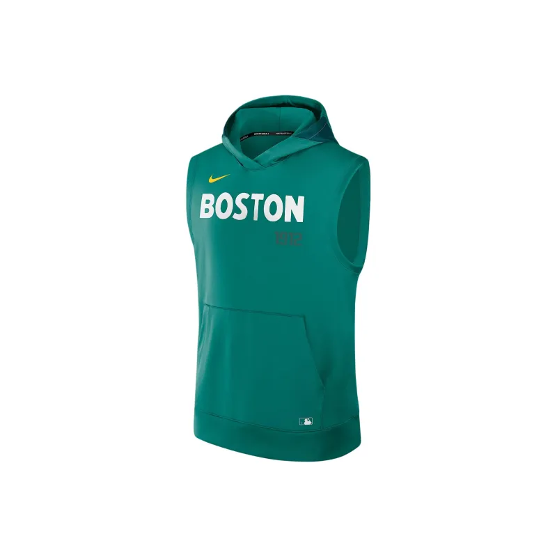 Nike Boston Red Sox Authentic Collection City Connect Men's Nike Dri FIT Mlb Sleeveless Pullover Hoodie-0