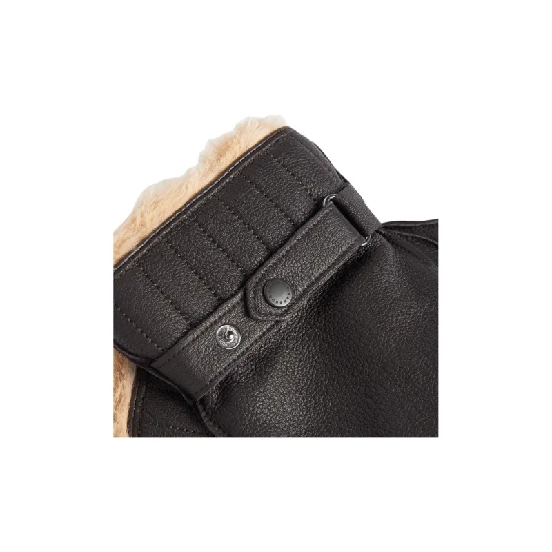 BARBOUR Leather Gloves Men's Brown-1