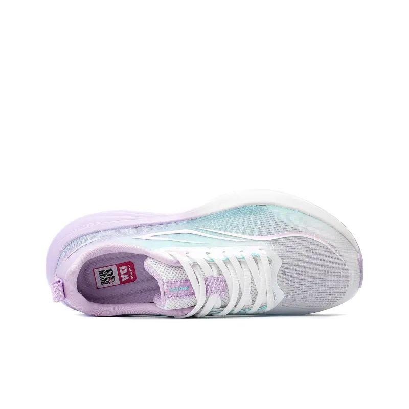 XIDELONG Cushioning, Slip Resistant, And Abrasion Resistant Low Top Casual Running Shoes Women's Blue Purple-3