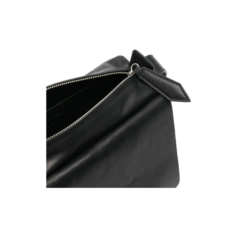 DRIES VAN NOTEN Calfskin Shoulder Bag, Crossbody Bag Men's Black-2
