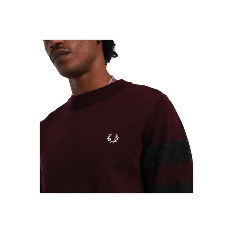 FRED PERRY Sweater Men's Fuchsia-2