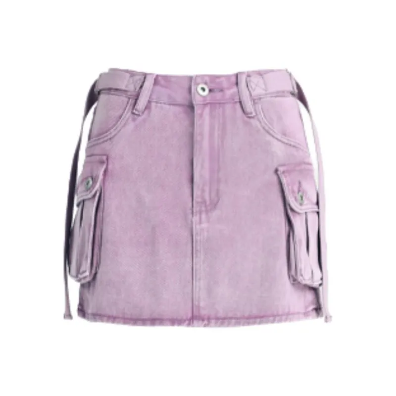 YINLEI Cargo Short Skirts Women's-0