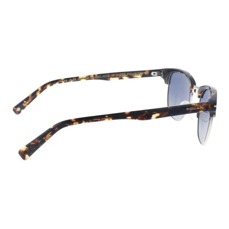 Polar Acetate Irregular Shape Sunglasses Unisex Black-2