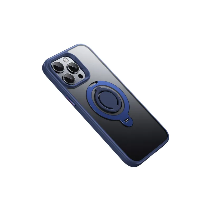 MOWEITU 360 Magnetic Stand Phone Cases Compatibility With IPhone Apple 12/13/14/15/16 Models. Solid Color-10