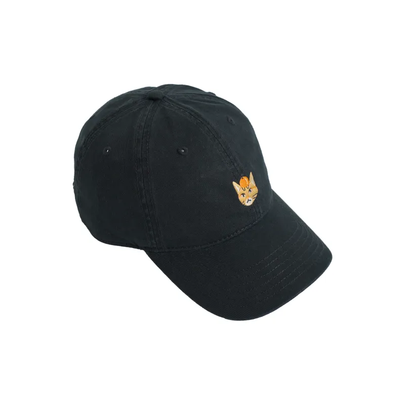 LOST PATTERN Cotton Baseball Caps Unisex Black/Ecru-0
