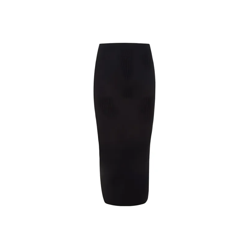 Alexander McQueen Rib-Knit High-Waisted Midi Skirt-0