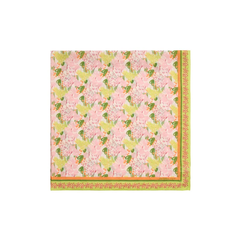 LOST PATTERN Polyamide Silk Scarves Women's-3