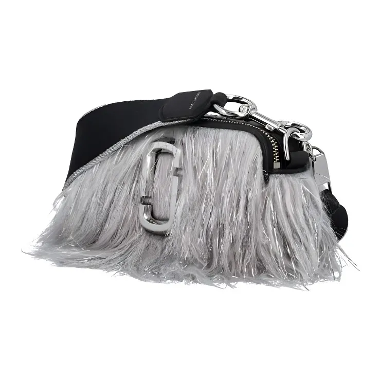 MARC JACOBS Acetate Camera Bags Crossbody Bag Shoulder Bag Regular Women's Silver Gray-2