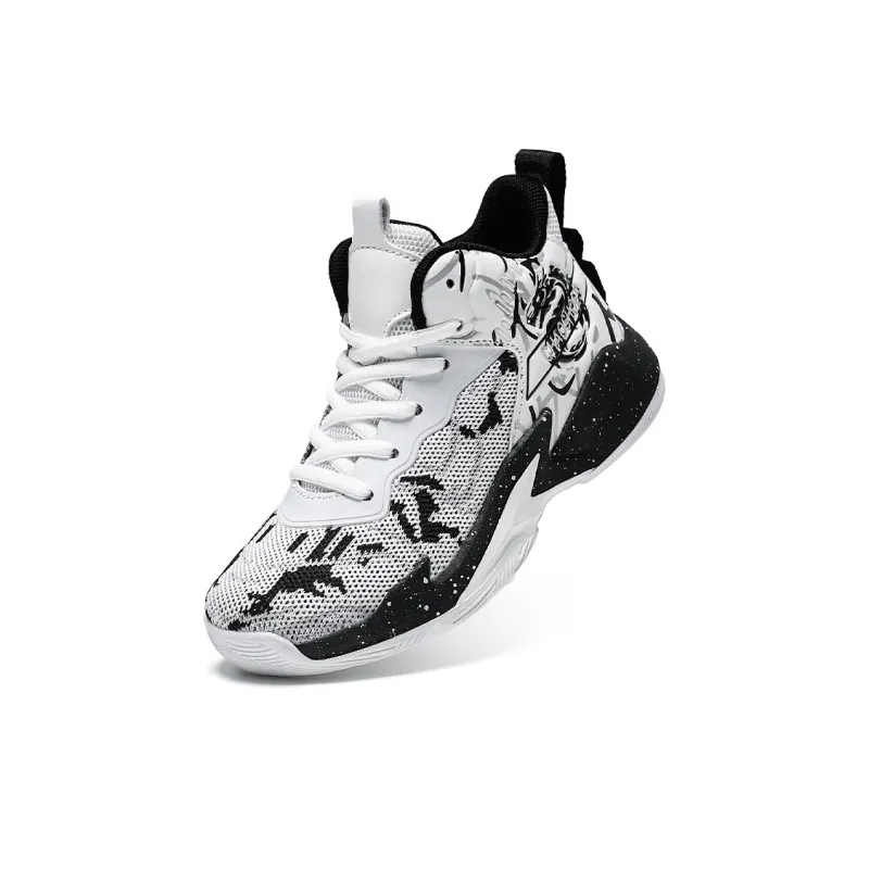 LONGDUIZHANG Cushioning, Slip Resistant, Abrasion Resistant, Rebound Support High Top Basketball Shoes Unisex-5