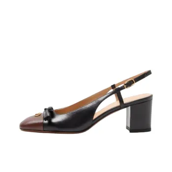 Valentino Valet Du Roi Chunky Heel High Heels 6cm Women's Black