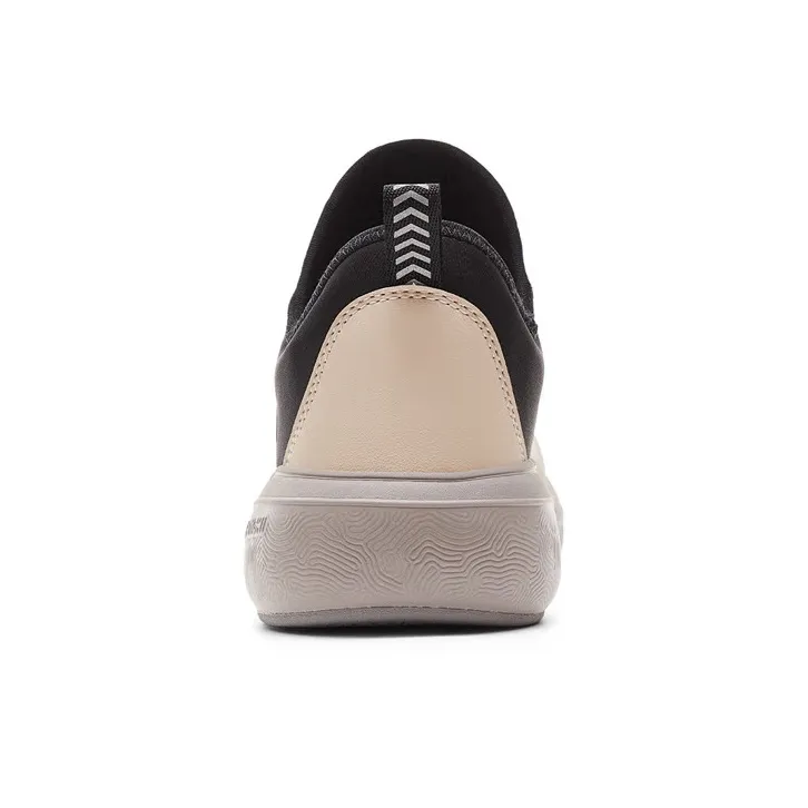 PEAK State Pole Abrasion Resistant Breathable Low Top Casual Shoes Men's Beige Black-3