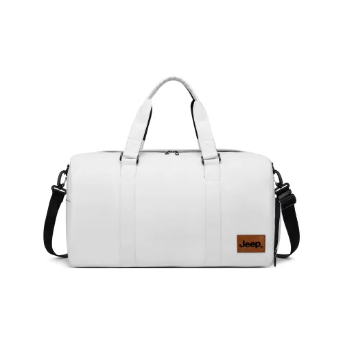 Jeep Membrana Dermalis Shoulder Bag, Crossbody Bag, Travel Bag Unisex White
