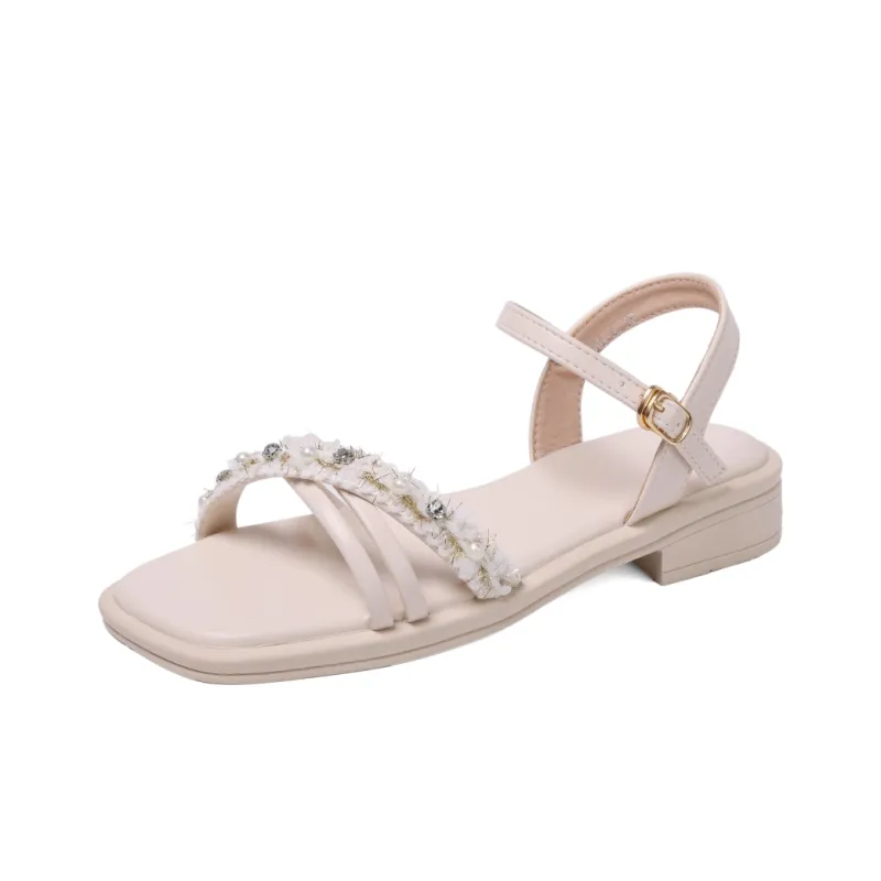 WUJI One Strap Sandals 3.5cm Women's-0
