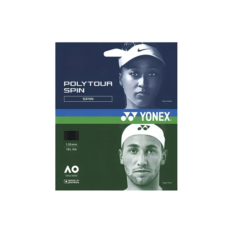 YONEX Tennis Racket Strings Unisex 1.25mm*12m Black-0