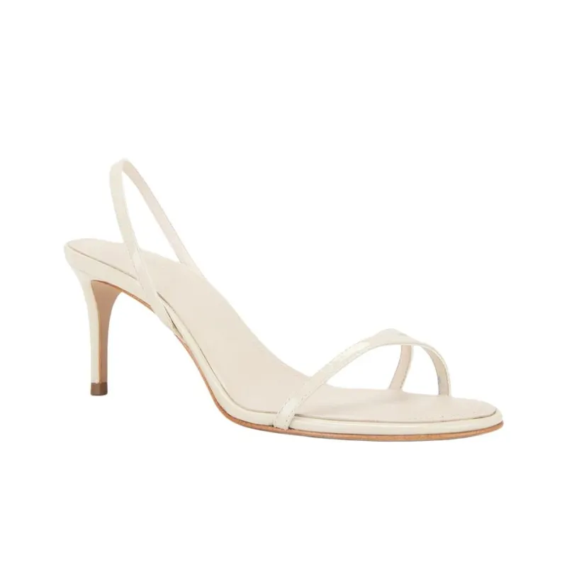 Schutz Diana One Strap Sandals 7cm Women's White-2