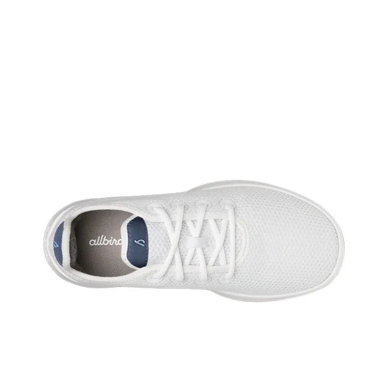 Allbirds Tree Runner Breathable Low Top Casual Shoes Women's Polar White-2
