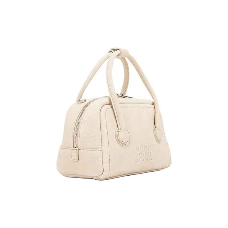 MARGESHERWOOD Nubuck Leather One Shoulder Handbag Mini Women's Ecru-2