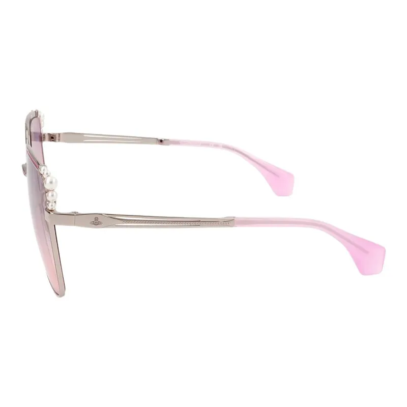Vivienne Westwood Metal Square Sunglasses Men's Gold-2