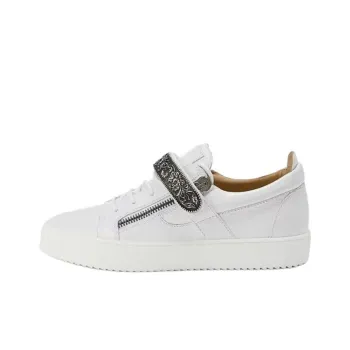 Giuseppe Zanotti/GZ Coby Deluxe Low Top Skateboard Shoes Women's White