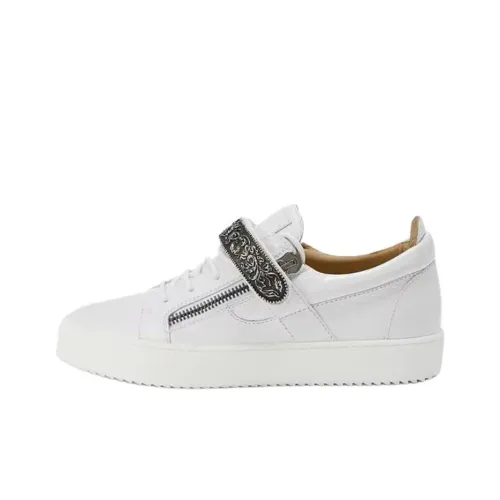 Giuseppe Zanotti/GZ Coby Sportswear Low Top Skateboard Shoes Women's White