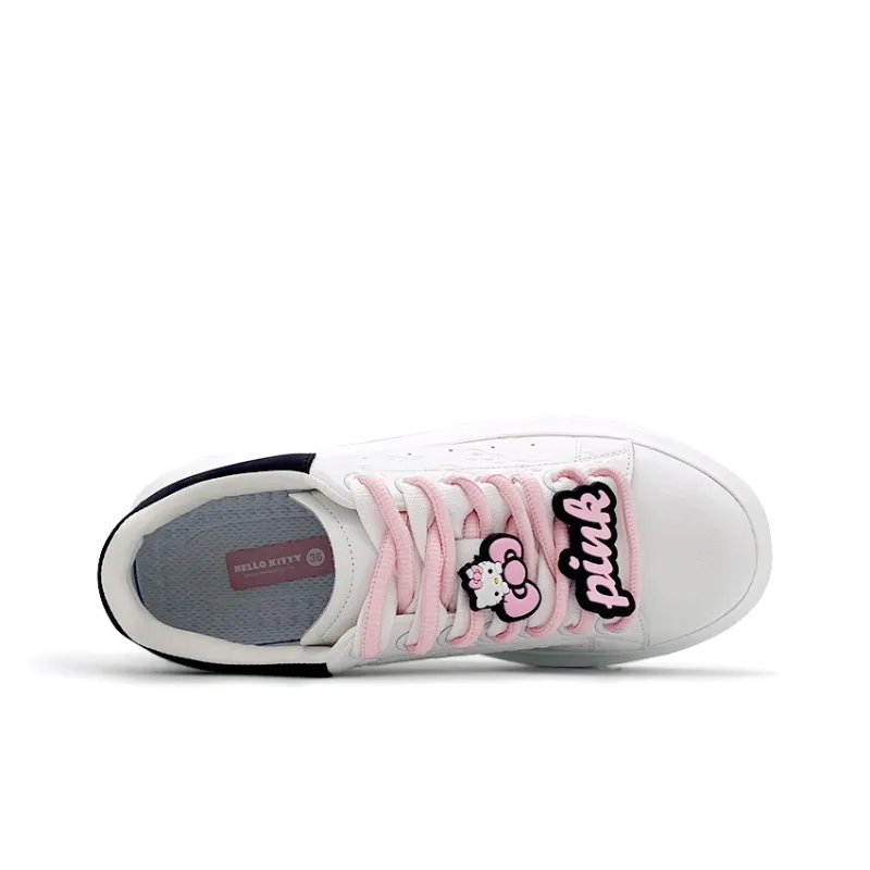 Hello Kitty Skateboard Shoes Women's White Black-3