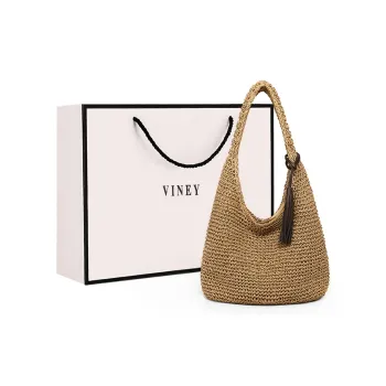 VINEY Fabric Shoulder Bag Regular Women's Khaki