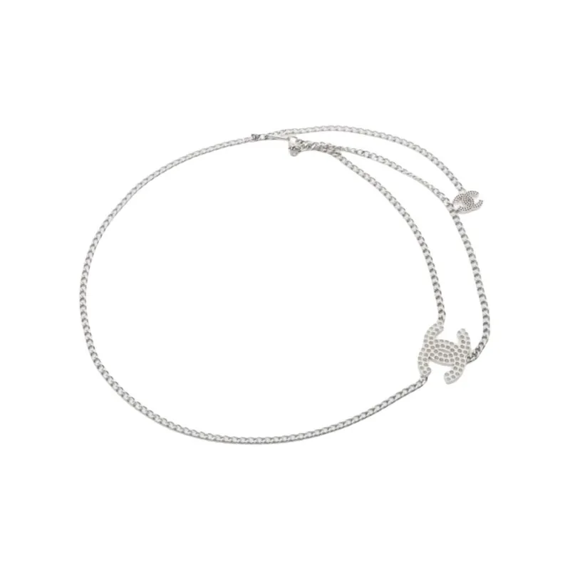 CHANEL 1986 1988 Cc Logo Chain Belt-0