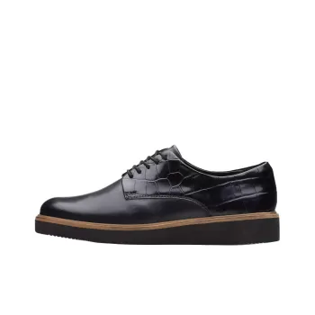 Clarks Glickly Derby Casual Single Shoes Women's Black