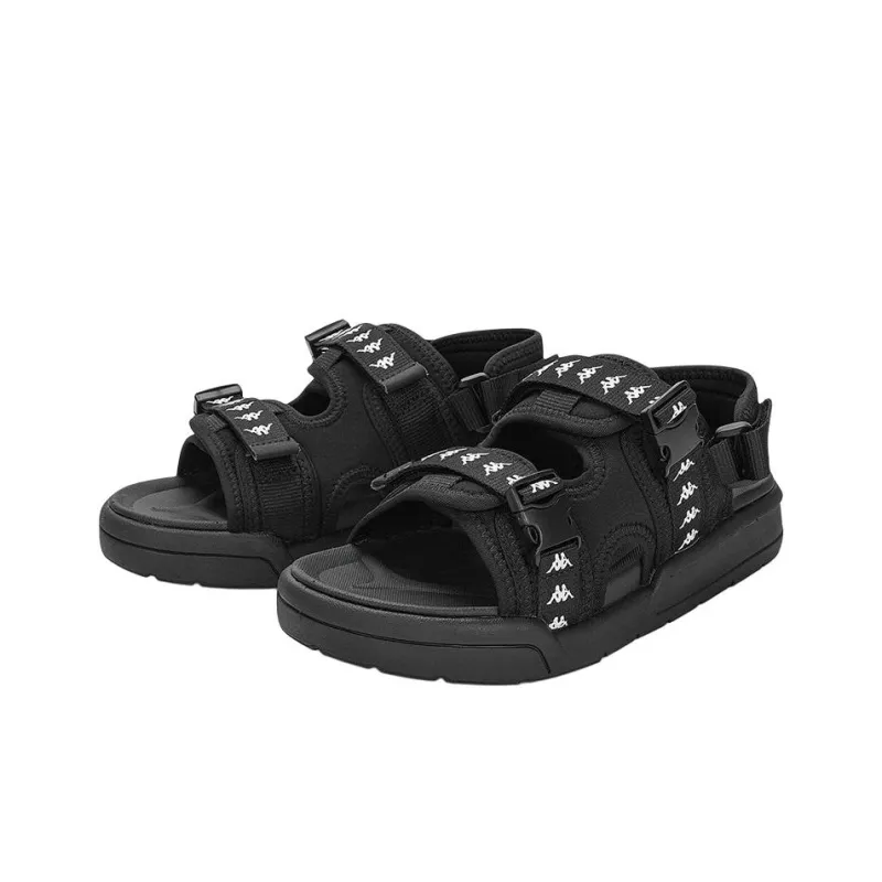 Kappa Jungle Lion Collection Beach Sandals Unisex Black-2