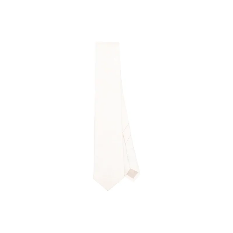 DRIES VAN NOTEN Silk Ties Men's White-0