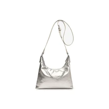 BLAKE FLEETO Polyester Shoulder Bag Women's Silver/Black