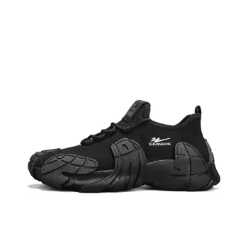 Binary Breathable Low Top Chunky Sneakers Men's Black