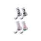 2 Pack (White Black+White Pink)