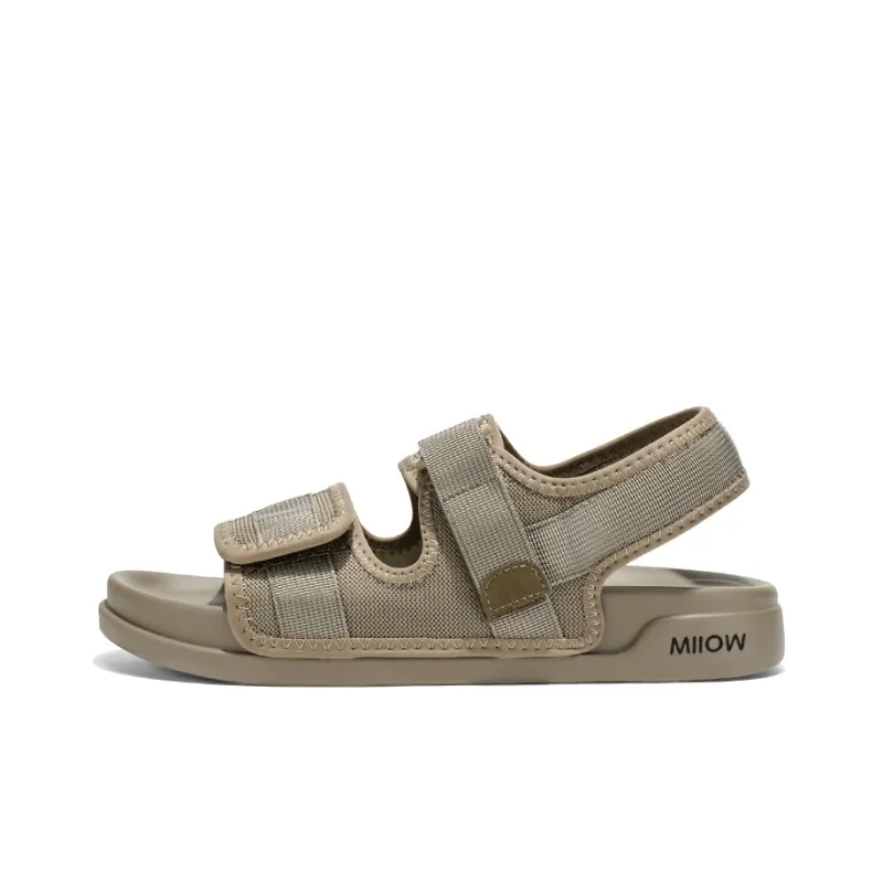 MIIOW Beach Sandals Men Black/Sand-3