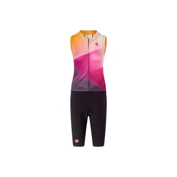 CASTELLI Cycling Suit Women's 2 Piece Set 513 Rose Red
