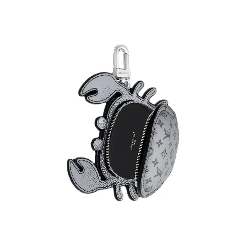 LOUIS VUITTON Crab Leather Bag Accessory Women's Silver-2