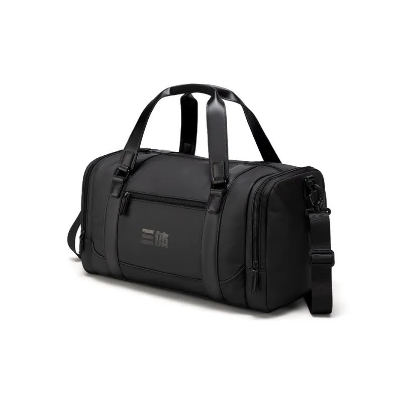 HLA Three Body Collaboration Polyester With PU Travel Bag 30L Unisex Black/Gray-7